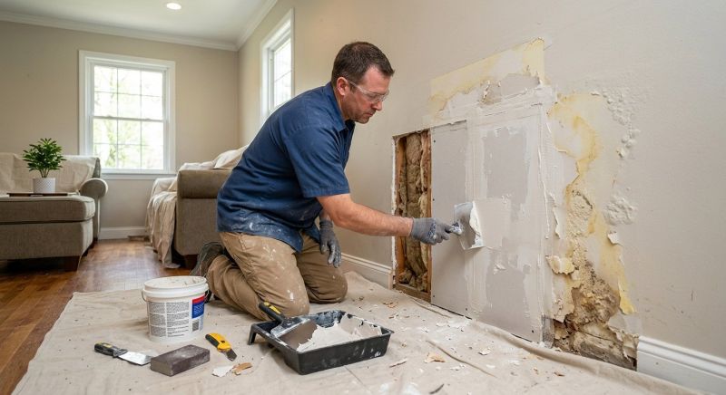 Basement Drywall Repair in Wilmington, NC