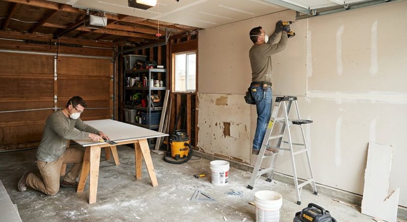 Ceiling Drywall Replacement in Overland Park, KS